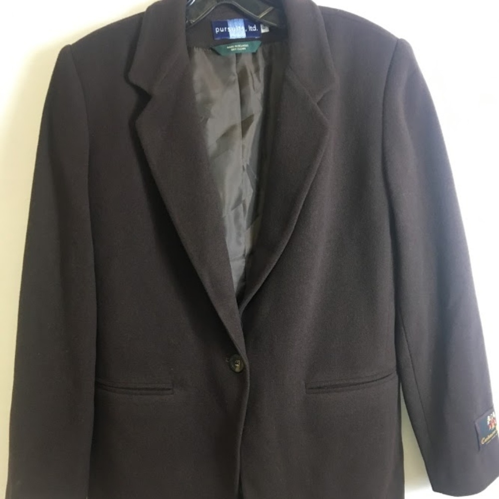 Pursuits Mens Cashmere Blend Blazer 6 Brown NWT